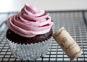 Chocolate Red Wine Cupcakes