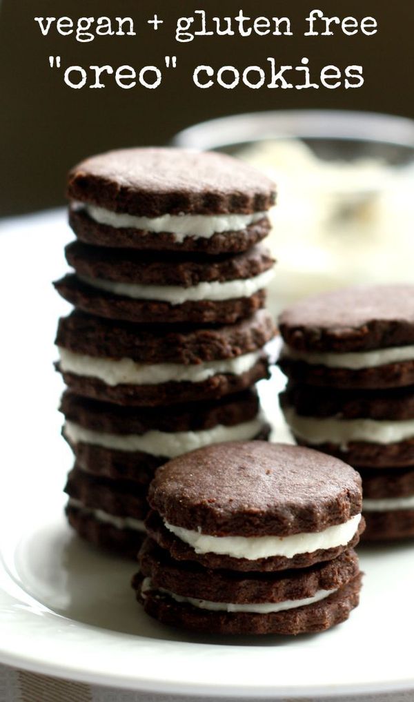 Chocolate Sandwich Cookies - gluten free and vegan