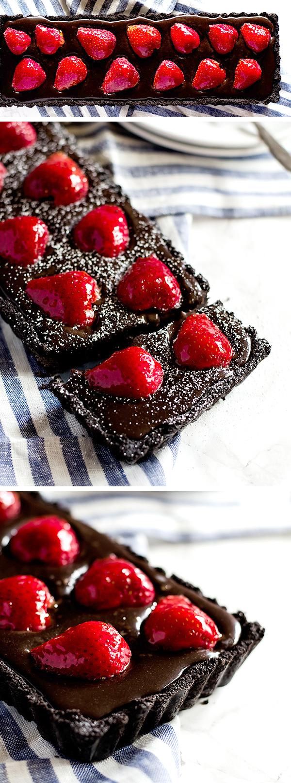 Chocolate Strawberry Tart