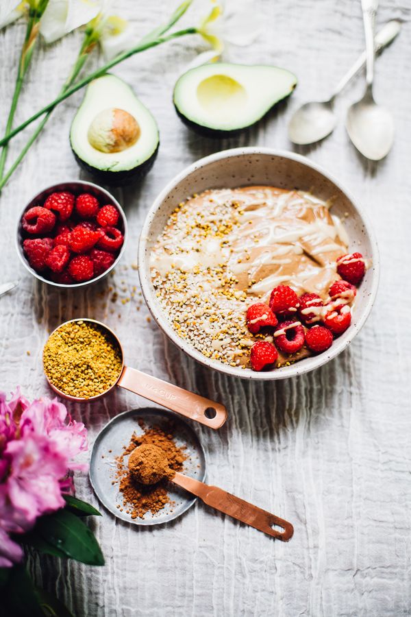 Chocolate Tahini Avocado Smoothie Bowl