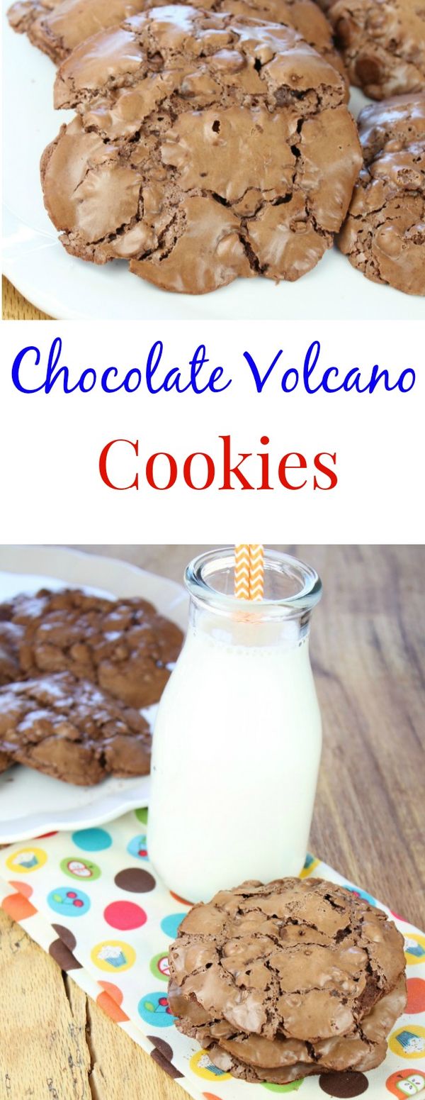 Chocolate Volcano Cookies