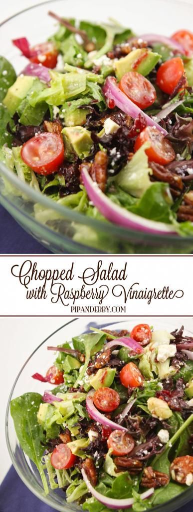 Chopped Salad with Raspberry Vinaigrette