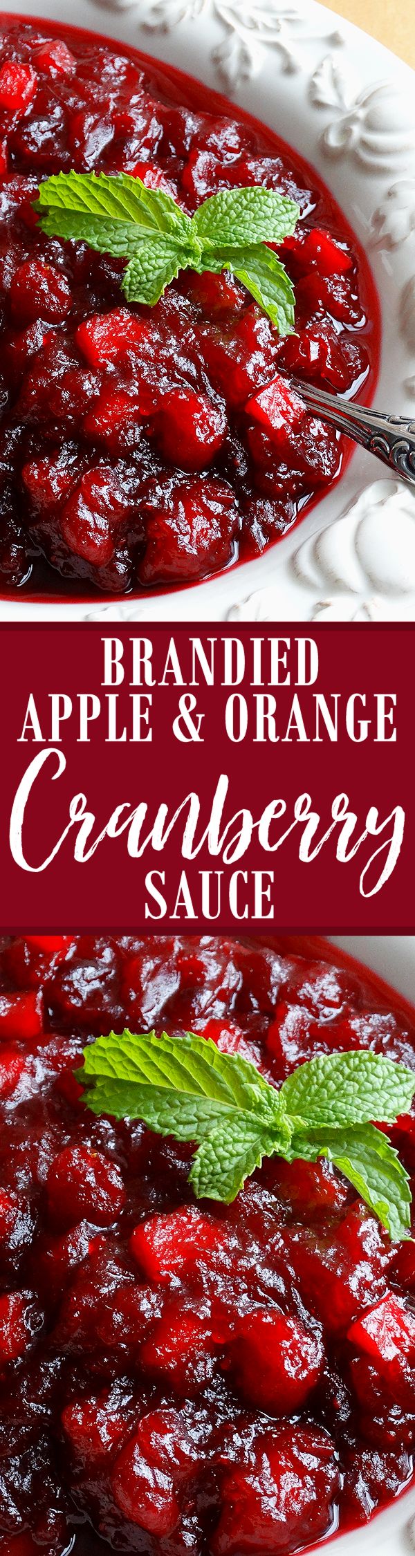 Christmas Brandied Apple and Orange Cranberry Sauce