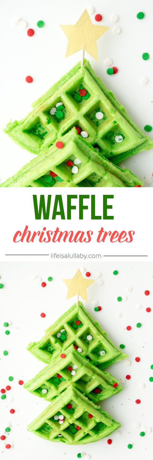 Christmas Breakfast Ideas for Kids – Christmas Tree Waffles