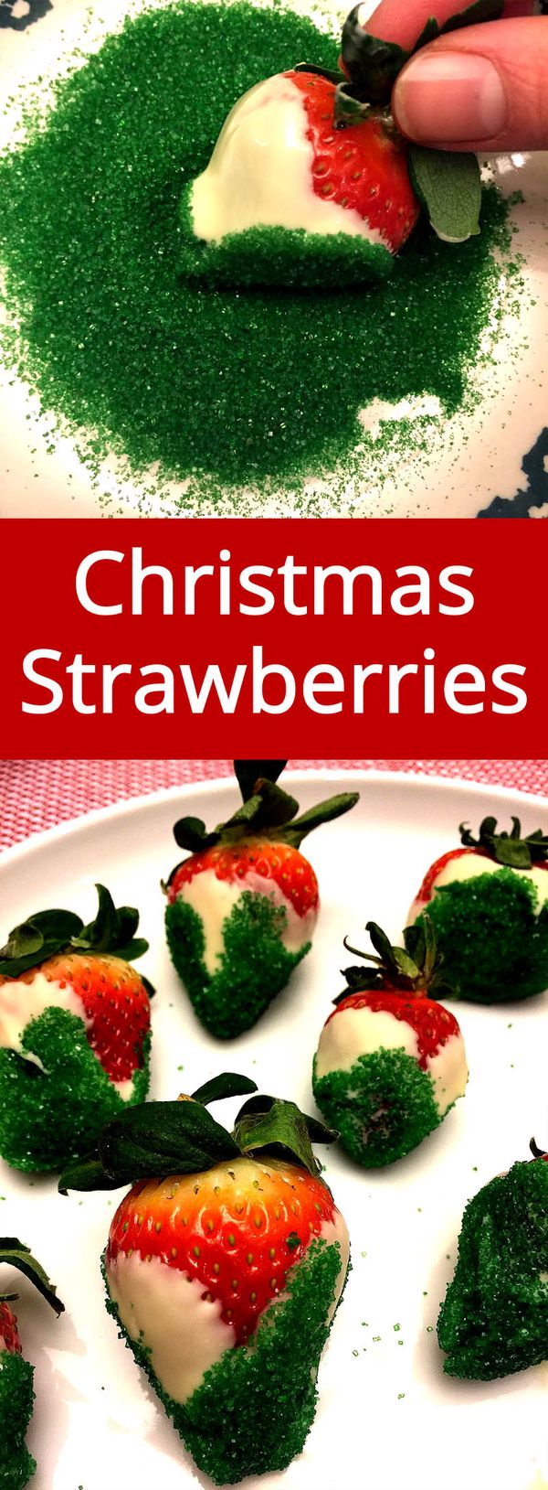 Christmas Chocolate Covered Strawberries