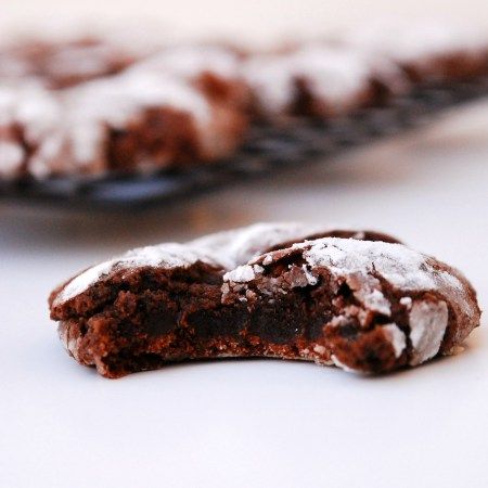 Christmas Chocolate Peppermint Crinkle Cookies (GF, Vegan, Peanut/Tree nut Free