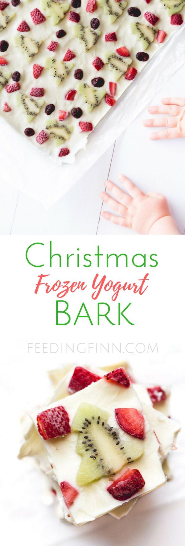 Christmas Frozen Yogurt Bark