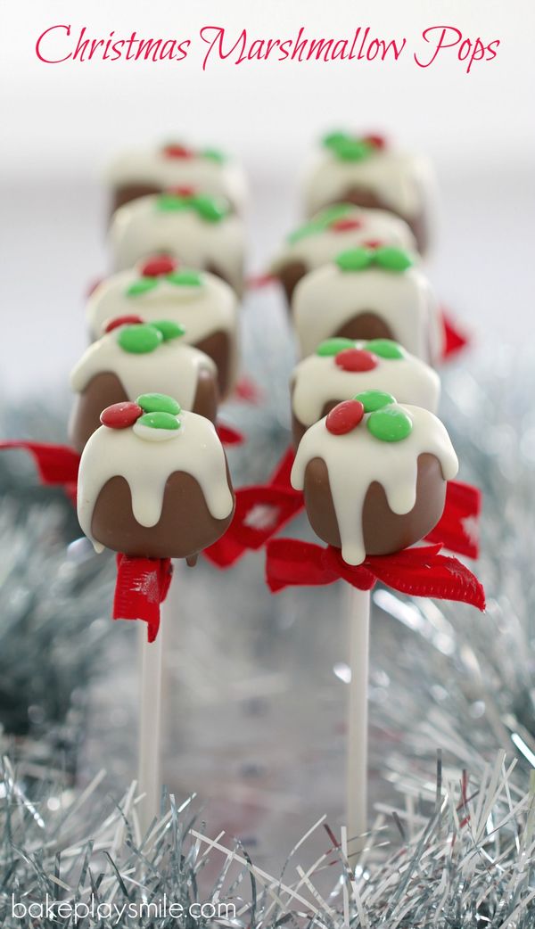 Christmas Marshmallow Pops