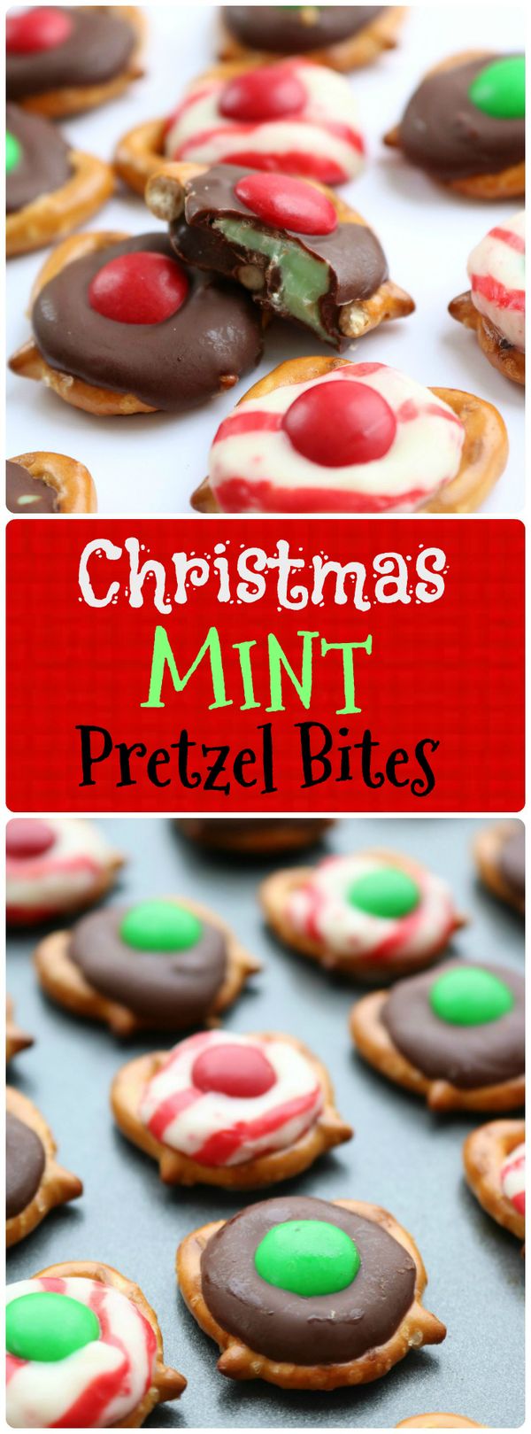 Christmas Mint Pretzel Bites