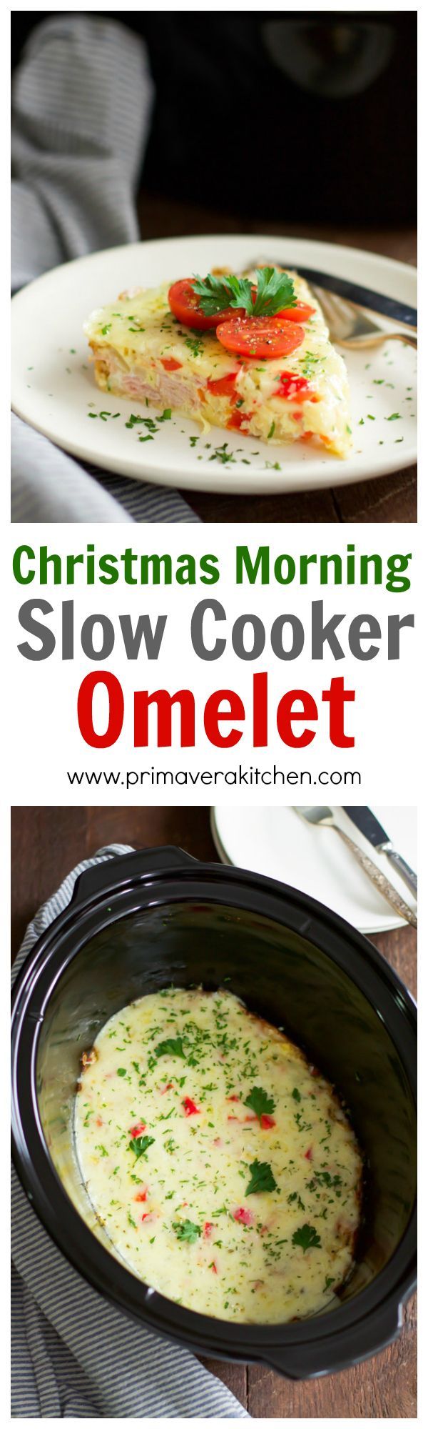 Christmas Morning Slow Cooker Omelet