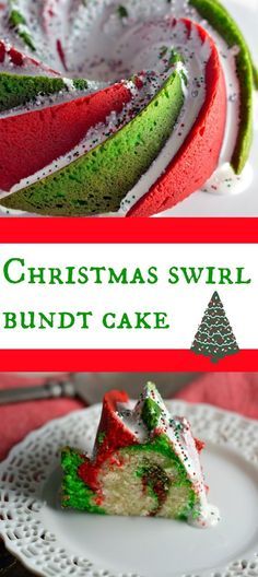 Christmas Swirl Bundt Cake + Giveaway #christmasweek