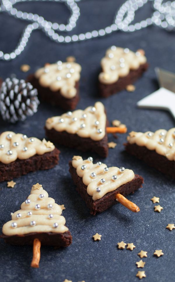 Christmas Tree Brownies - Vegan & Gluten-free