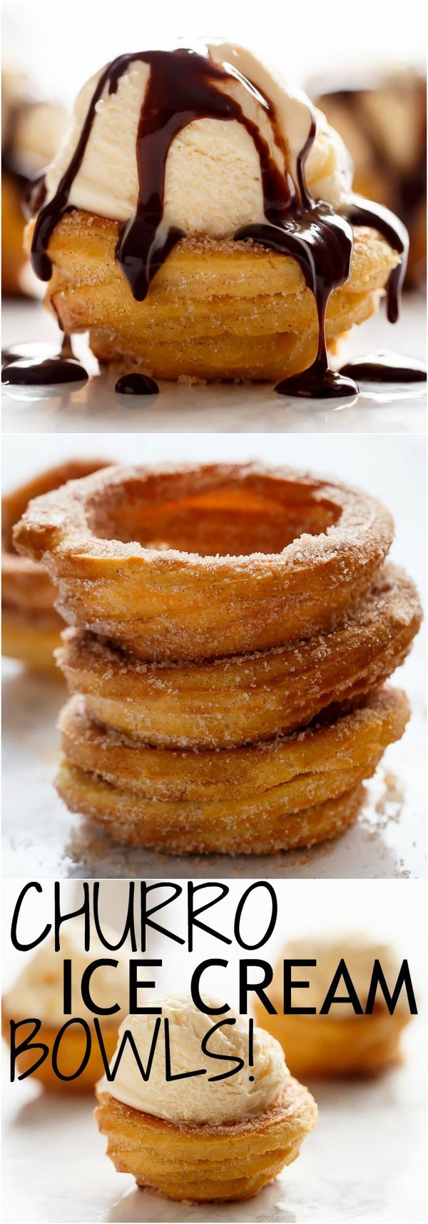 Churro Ice Cream Bowls (Cups