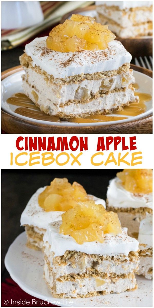 Cinnamon Apple Icebox Cake