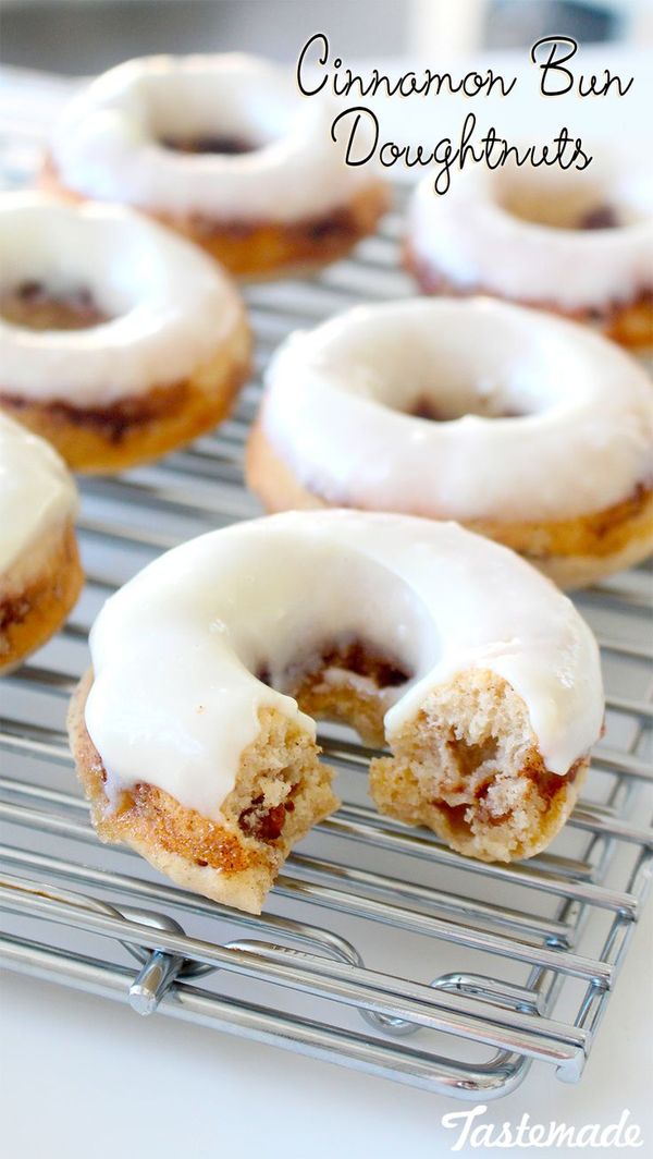 Cinnamon Bun Doughnuts