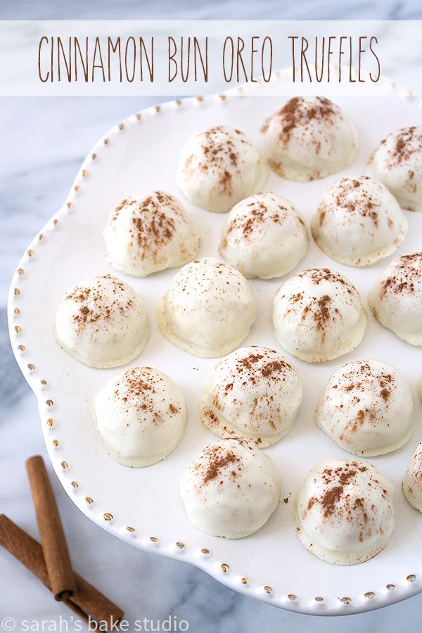 Cinnamon Bun Oreo Truffles