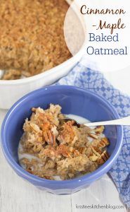 Cinnamon-Maple Baked Oatmeal