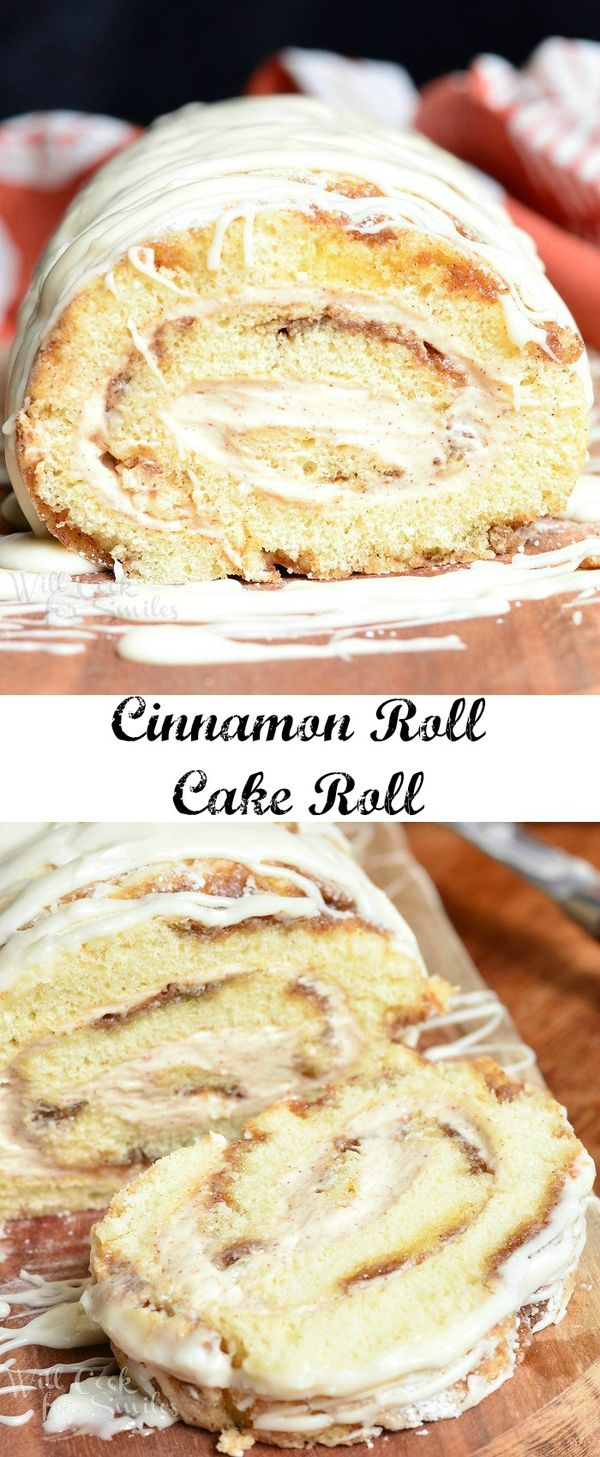 Cinnamon Roll Cake Roll