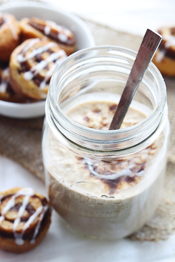 Cinnamon Roll Overnight Oats