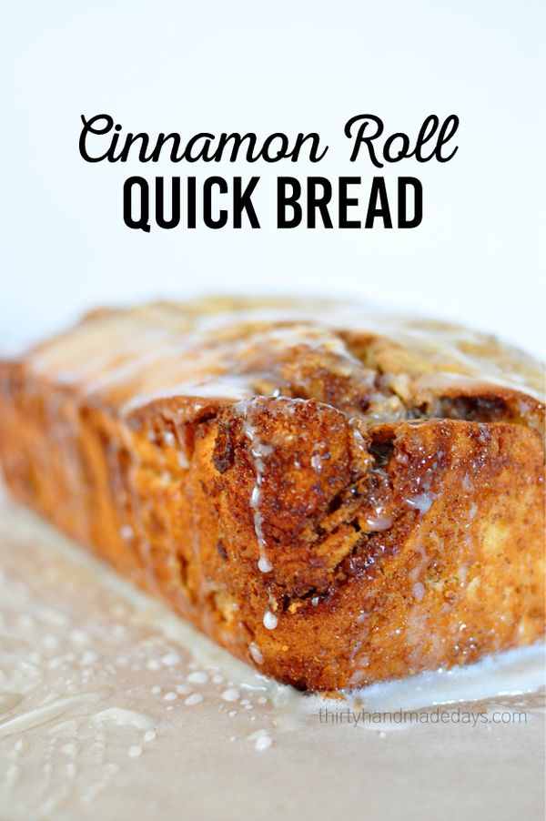 Cinnamon Roll Quick Bread