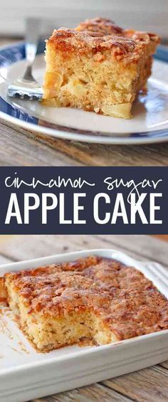 Cinnamon Sugar Apple Cake