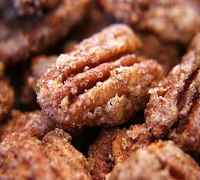 Cinnamon sugared pecans, almonds or walnuts