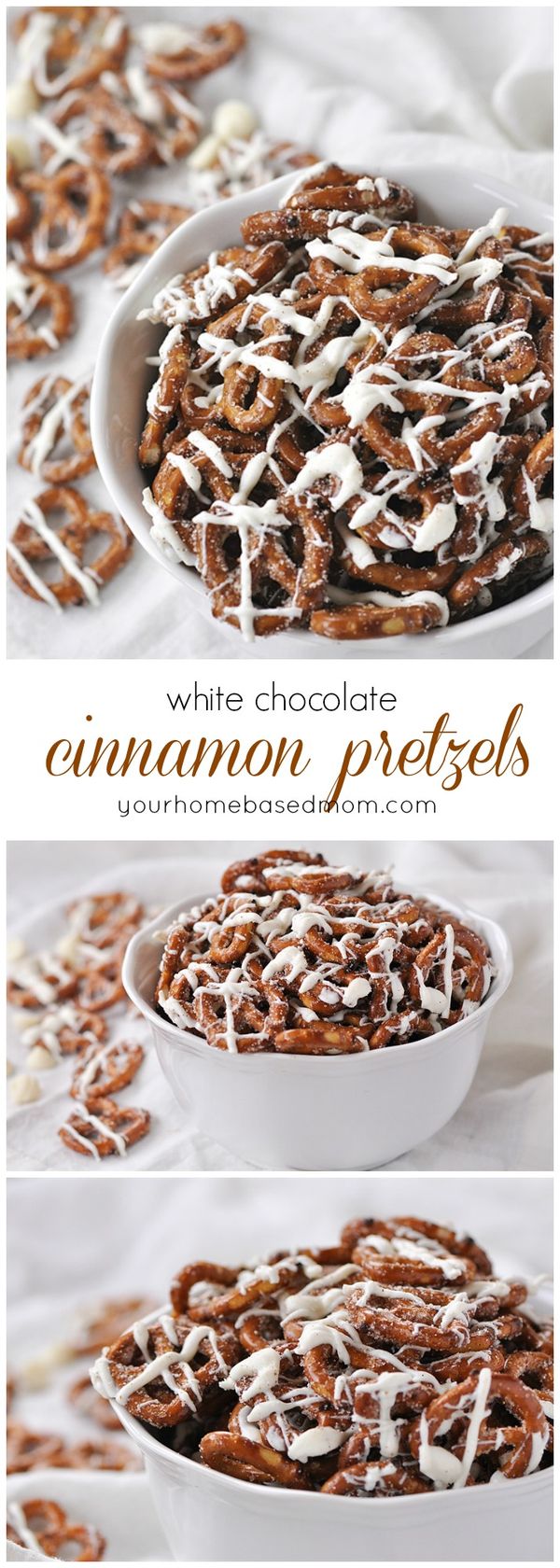 Cinnamon Toast White Chocolate Pretzels