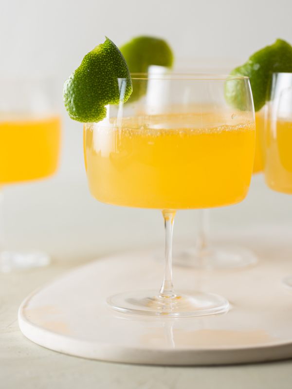 Citrus and Ginger Champagne Cocktail