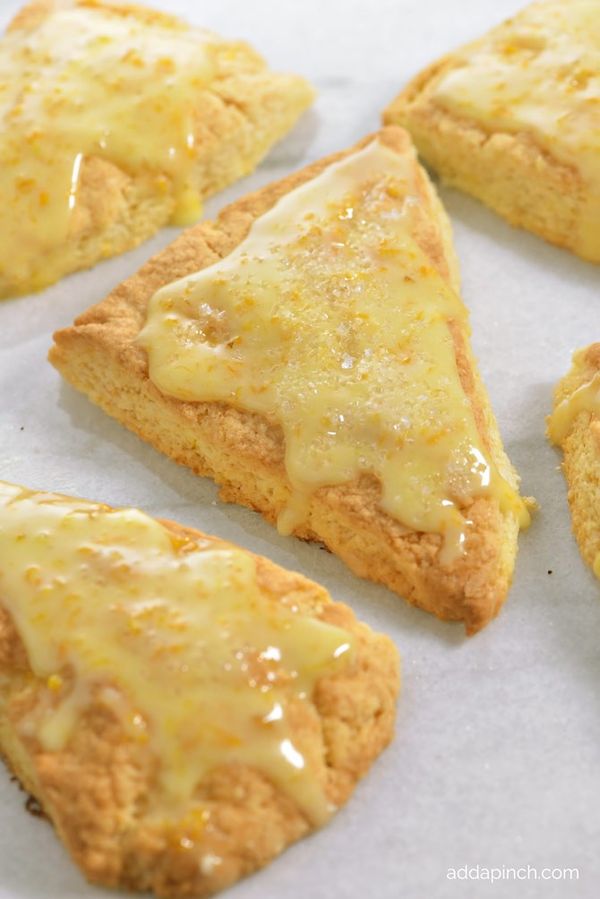 Citrus Scones Recipe with Orange Glaze