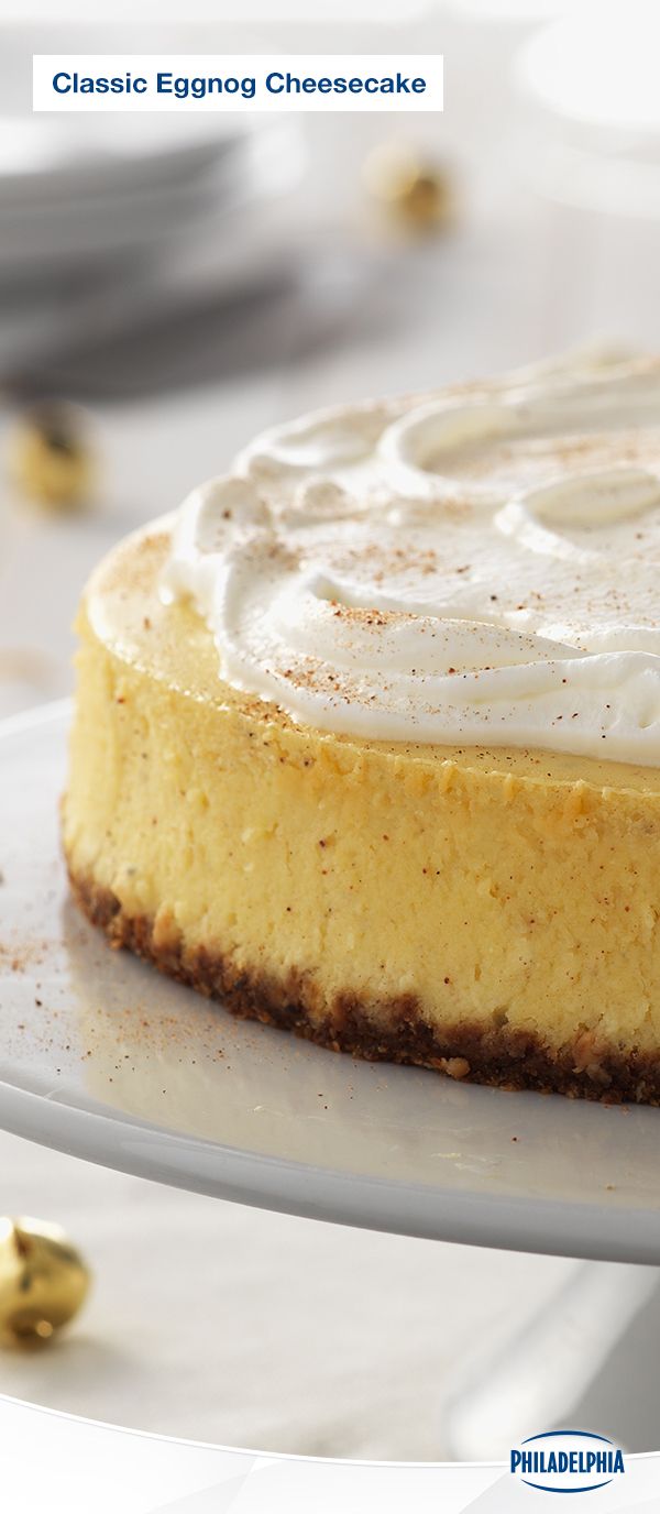 Classic Eggnog Cheesecake