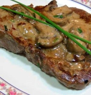 Classic French Flambe Steak Diane