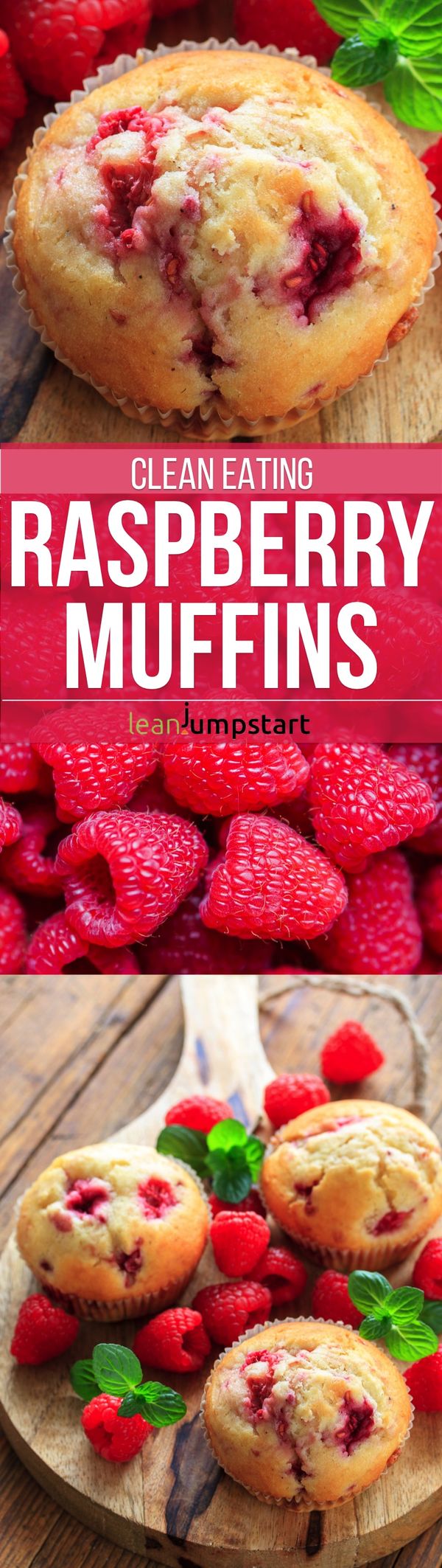 Clean Eating Raspberry Muffins