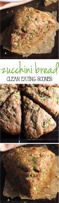 Clean Zucchini Bread Scones