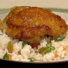 Clinton Kelly's Ginger-Orange Chicken with Coconut Rice