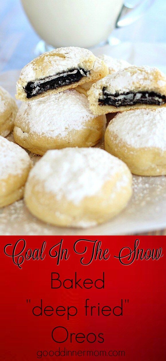 Coal In The Snow Cookies - Baked 