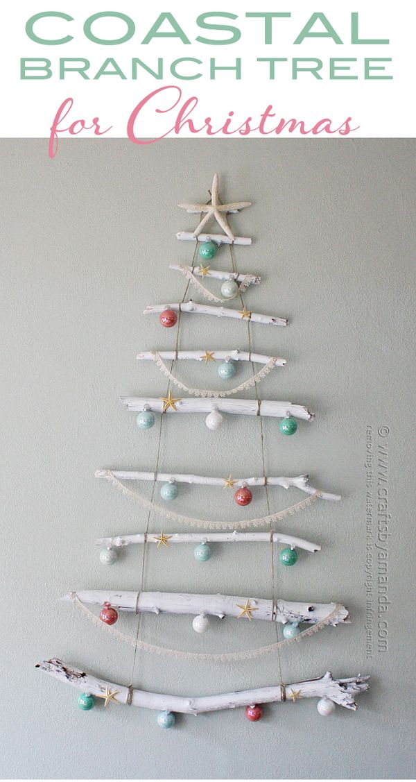 Coastal Branch Tree for Christmas