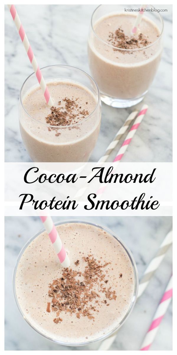 Cocoa Almond Protein Smoothie