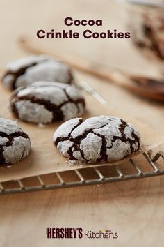 Cocoa Crinkle Cookies Baking