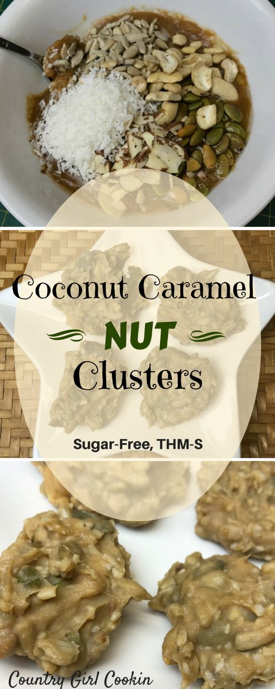 Coconut Caramel Nut Clusters (THM-S