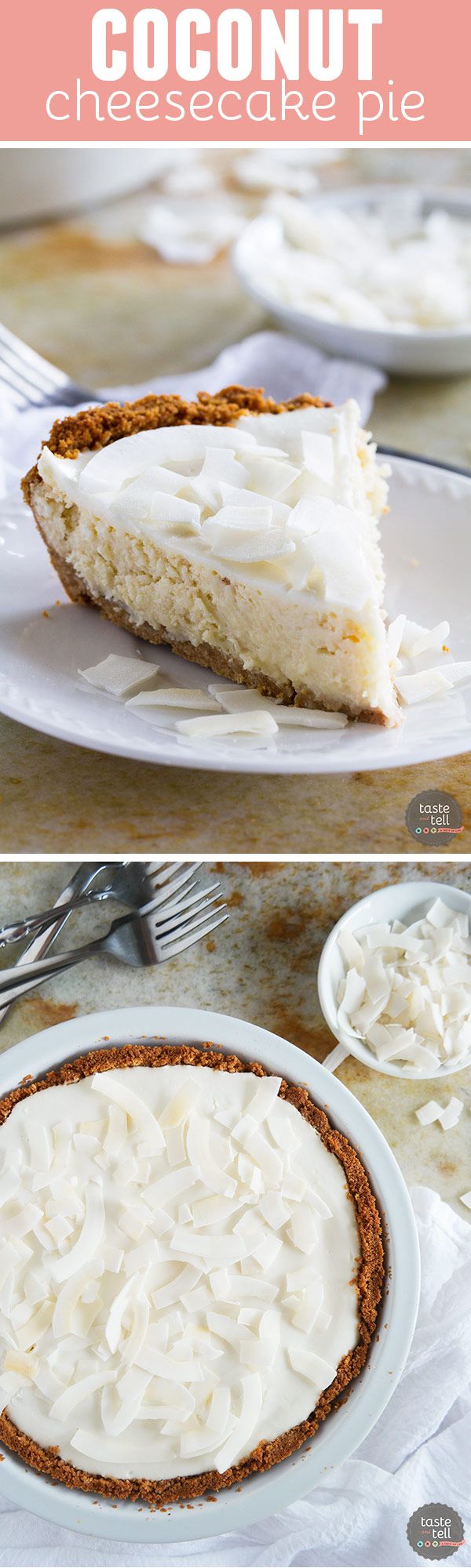 Coconut Cheesecake Pie