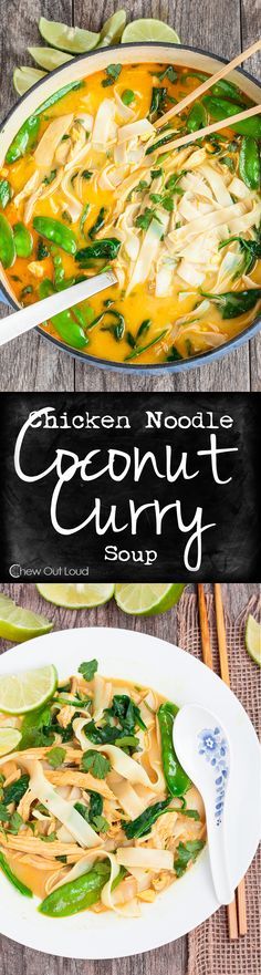 Coconut Curry Chicken Noodle Soup