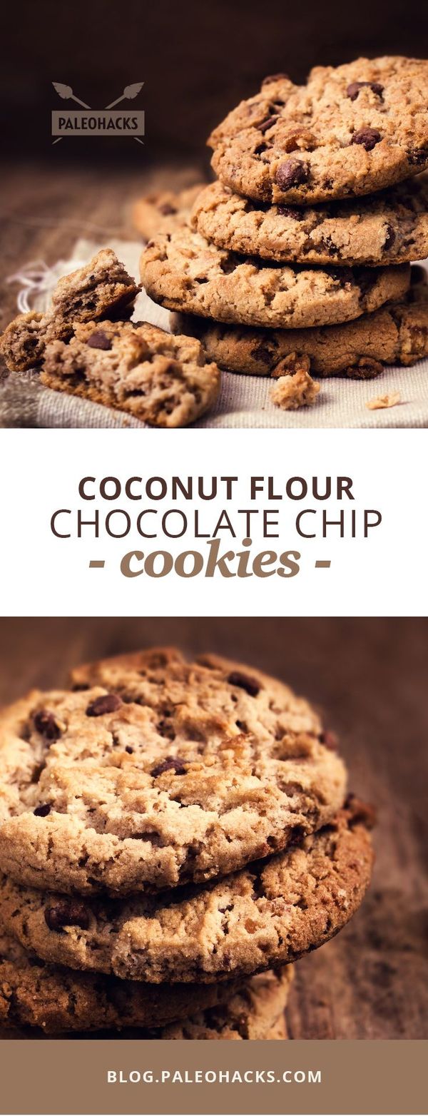 Coconut Flour Chocolate Chip Cookies