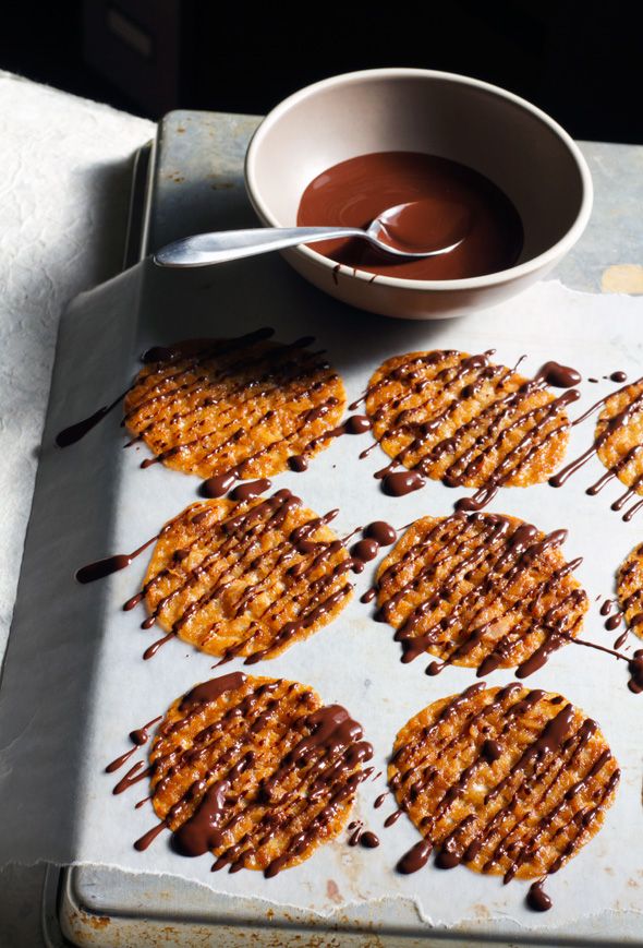 Coconut Honey Lace Cookies