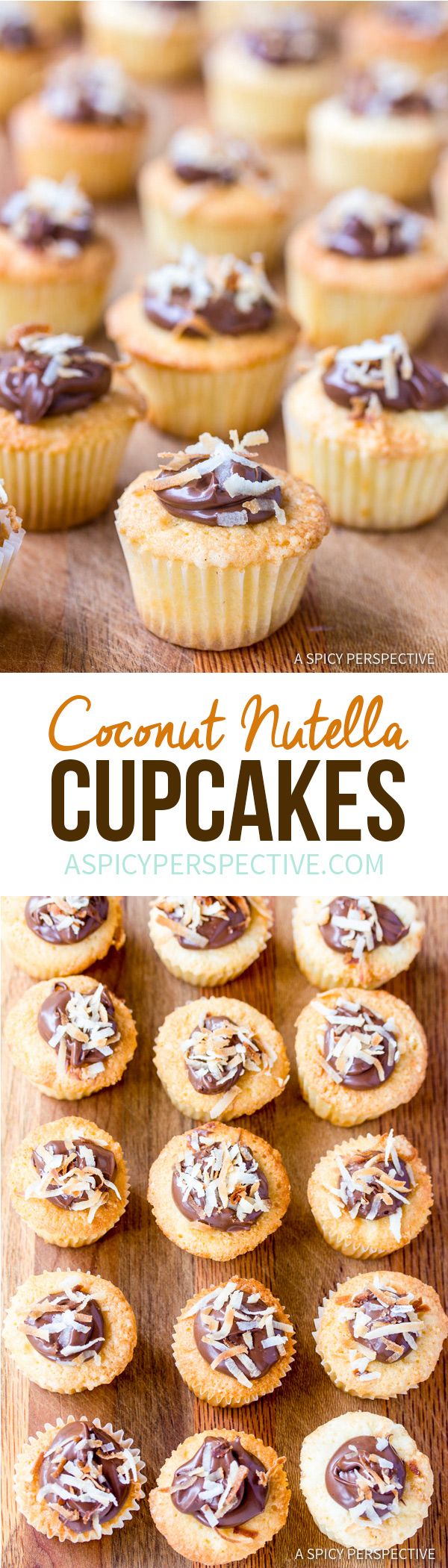 Coconut Nutella Cupcakes