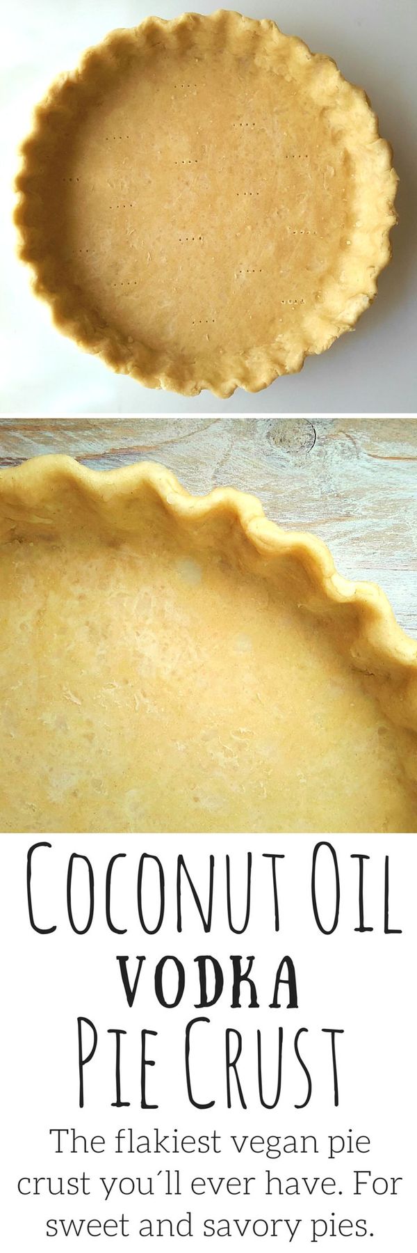 Coconut Oil Vodka Pie Crust