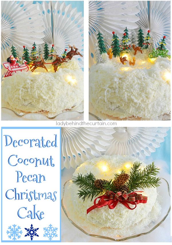 Coconut Pecan Christmas Cake