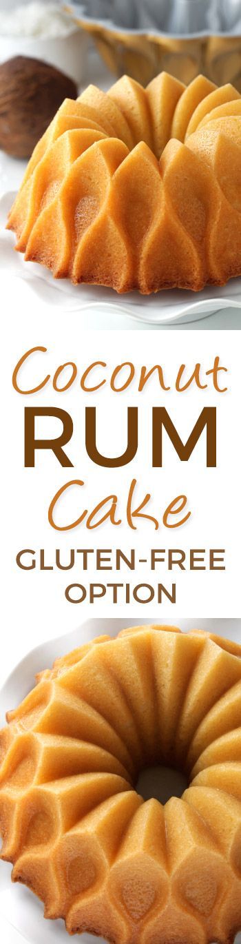 Coconut Rum Cake (gluten-free, dairy-free, whole grain options