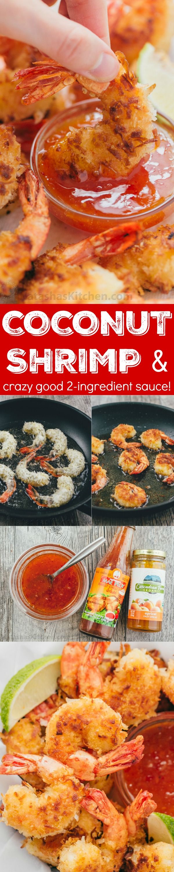 Coconut Shrimp with 2-Ingredient Dipping Sauce