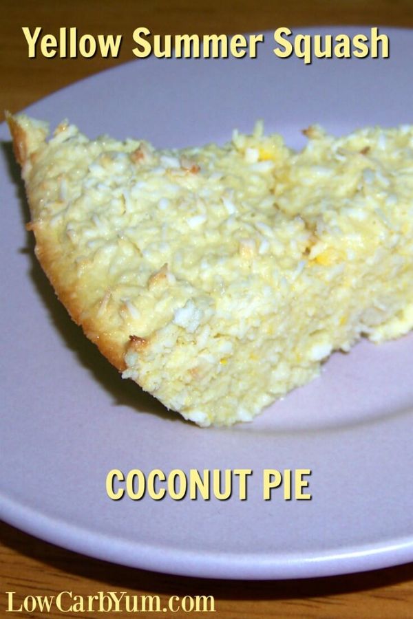 Coconut Summer Squash Pie