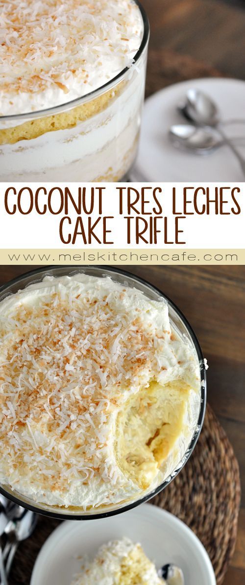 Coconut Tres Leches Cake Trifle